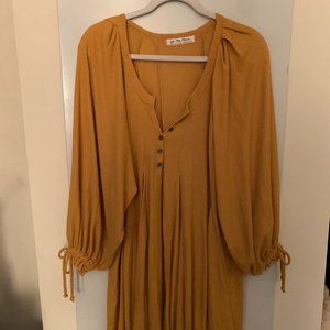 We The Free Gold Poncho Style Dress